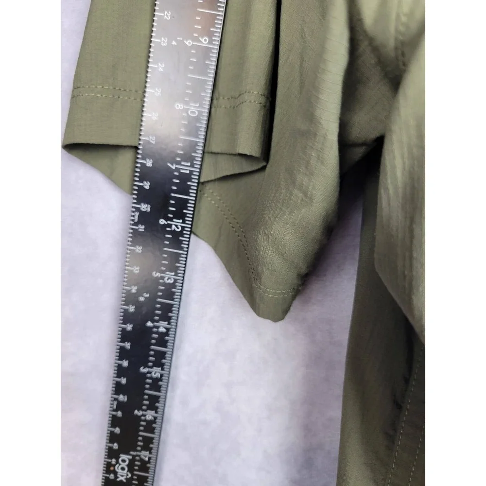 The North Face Mens XL‎ TALL Short Sleeve Button Up Shirt Khaki Outdoor